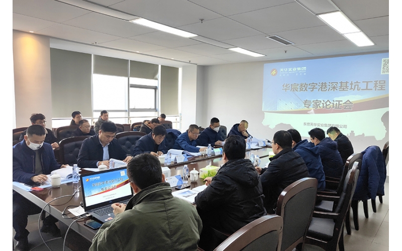 華宸數字港項目組織召開深基坑專項施工方案論證會